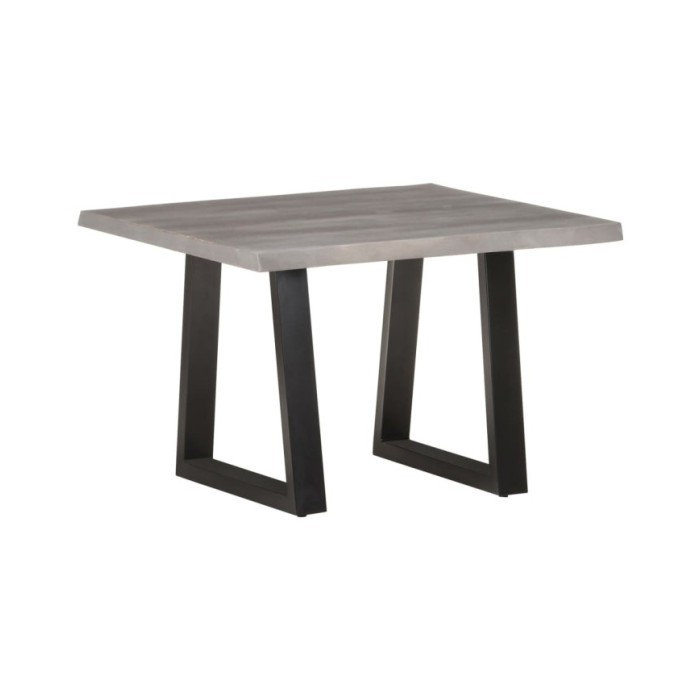 Table basse avec bord naturel 60x60x40 cm Bois d'acacia massif