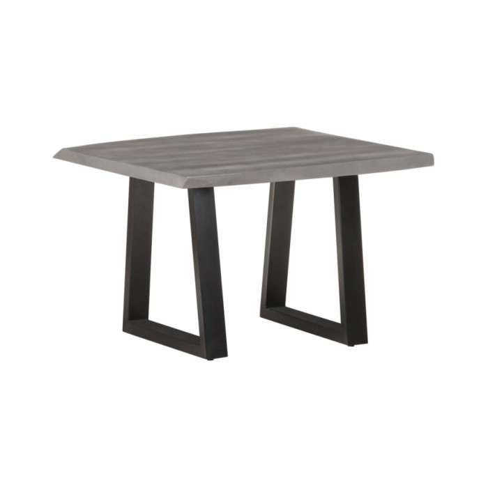 Table basse avec bord naturel 60x60x40 cm Bois d'acacia massif