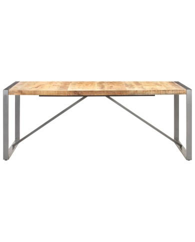 Table à dîner 200x100x75 cm Bois de manguier massif brut