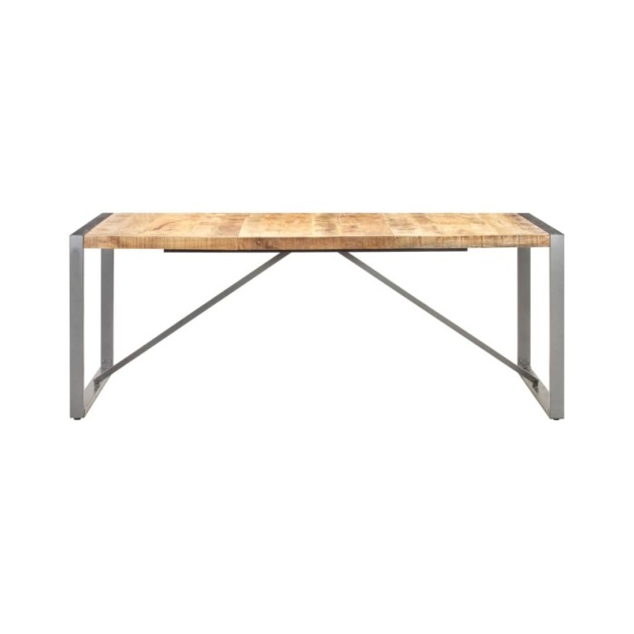 Table à dîner 200x100x75 cm Bois de manguier massif brut