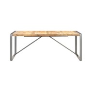 Table à dîner 200x100x75 cm Bois de manguier massif brut
