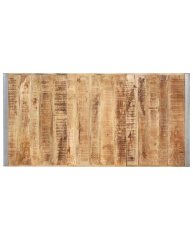 Table à dîner 200x100x75 cm Bois de manguier massif brut