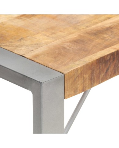 Table à dîner 200x100x75 cm Bois de manguier massif brut