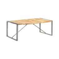 Table à dîner 200x100x75 cm Bois de manguier massif brut