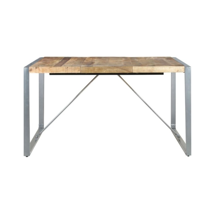 Table de salle à manger 140x140x75 cm Bois de manguier brut