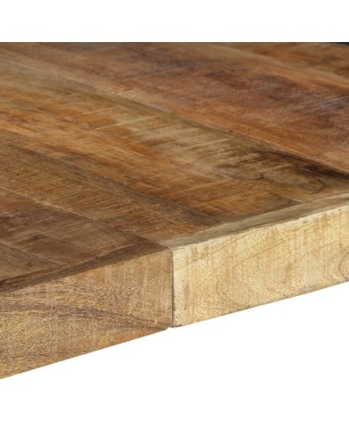 Table de salle à manger 140x140x75 cm Bois de manguier brut