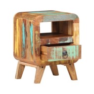 Table de chevet 30x30x41 cm Bois de récupération massif