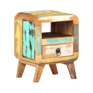 Table de chevet 30x30x41 cm Bois de récupération massif
