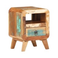 Table de chevet 30x30x41 cm Bois de récupération massif