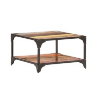 Table basse 60x60x35 cm Bois de récupération massif