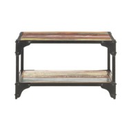 Table basse 60x60x35 cm Bois de récupération massif