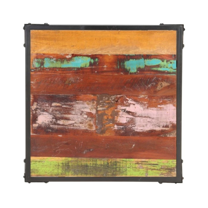 Table basse 60x60x35 cm Bois de récupération massif