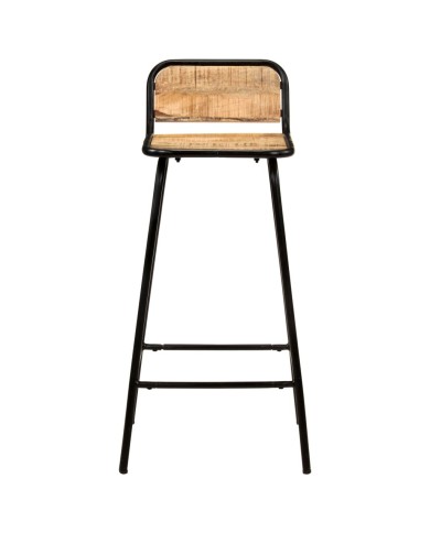 Chaises de bar 4 pcs Bois de manguier solide