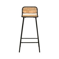 Chaises de bar 4 pcs Bois de manguier solide