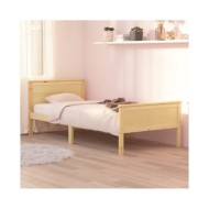 Cadre de lit Bois de pin massif 100x200 cm