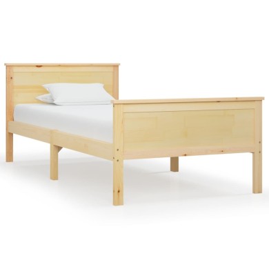 Cadre de lit Bois de pin massif 100x200 cm