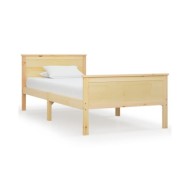 Cadre de lit Bois de pin massif 100x200 cm