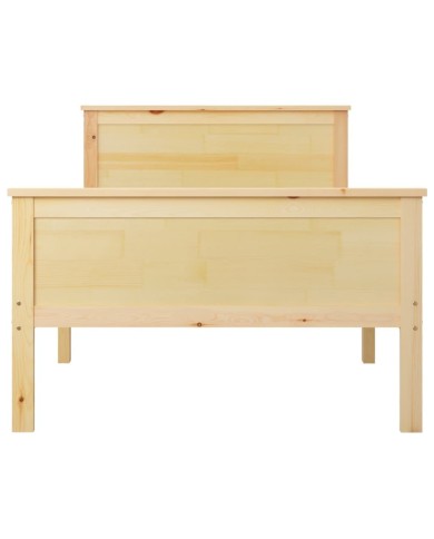 Cadre de lit Bois de pin massif 100x200 cm
