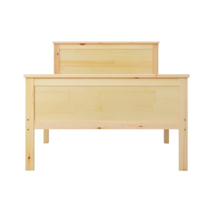 Cadre de lit Bois de pin massif 100x200 cm
