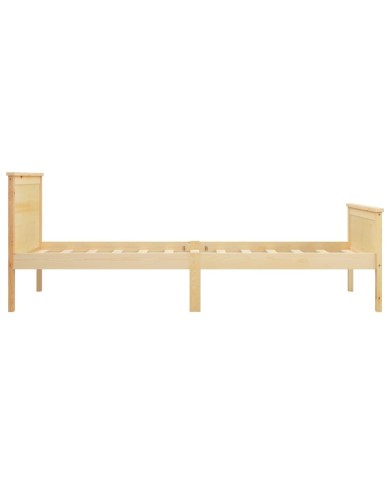 Cadre de lit Bois de pin massif 100x200 cm