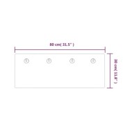 Porte-manteau mural 80x30 cm Verre trempé Design Plage