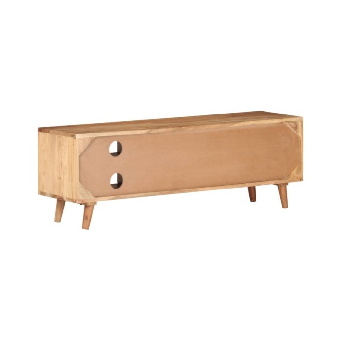 Meuble TV 115x30x39 cm Bois d'acacia massif