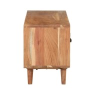 Meuble TV 115x30x39 cm Bois d'acacia massif