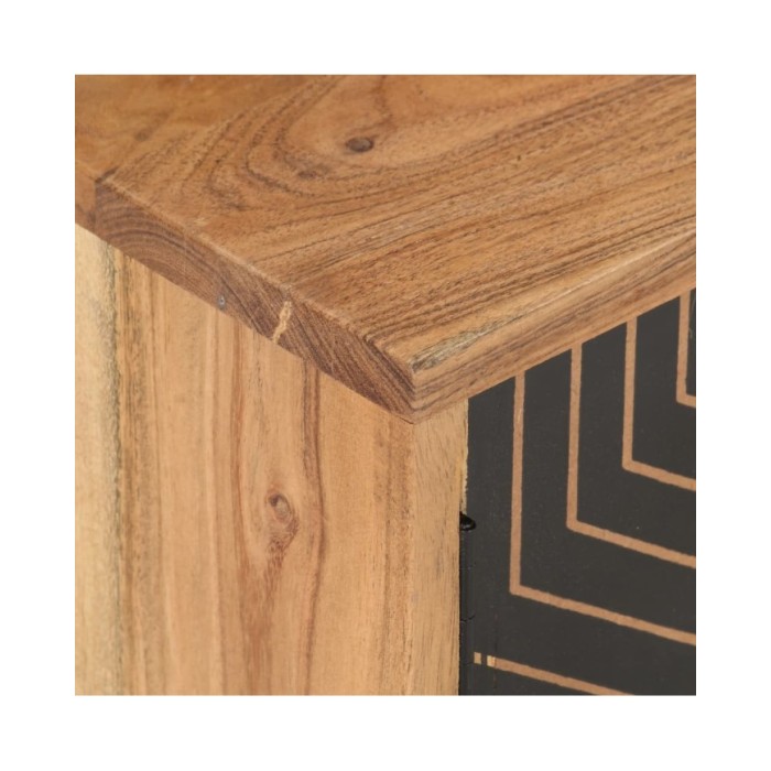 Meuble TV 115x30x39 cm Bois d'acacia massif