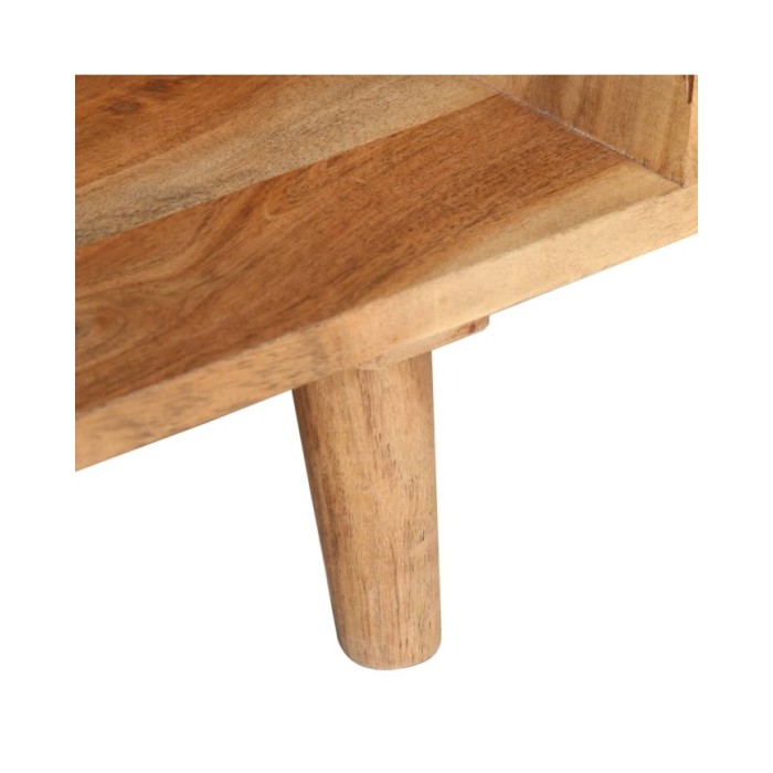 Meuble TV 115x30x39 cm Bois d'acacia massif