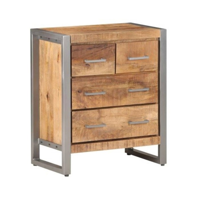 Buffet 60x35x70 cm Bois de manguier brut