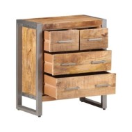 Buffet 60x35x70 cm Bois de manguier brut
