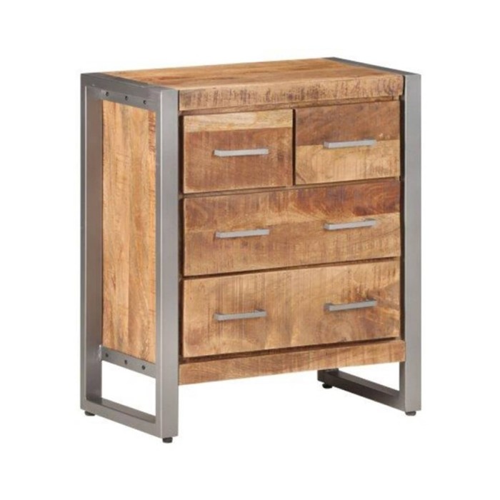 Buffet 60x35x70 cm Bois de manguier brut