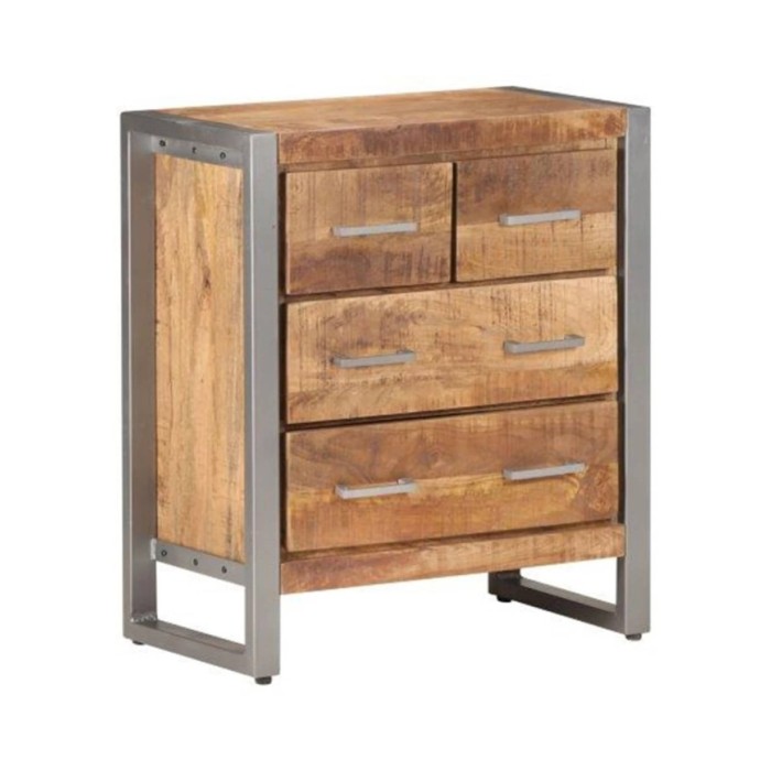 Buffet 60x35x70 cm Bois de manguier brut