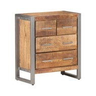 Buffet 60x35x70 cm Bois de manguier brut