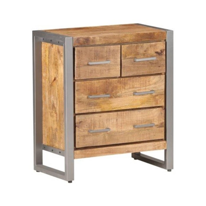 Buffet 60x35x70 cm Bois de manguier brut