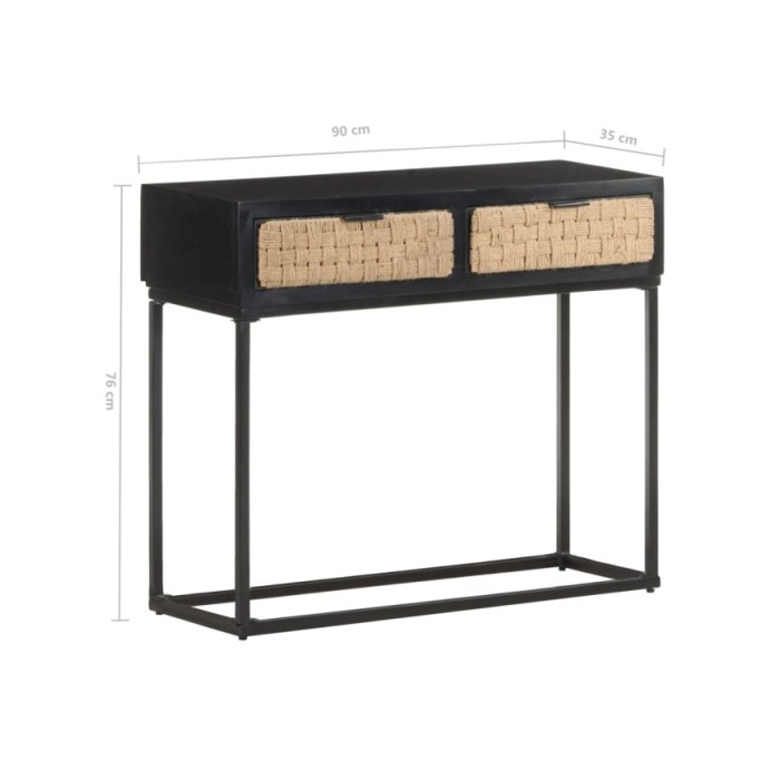 Table console 90x35x76 cm Bois de manguier massif