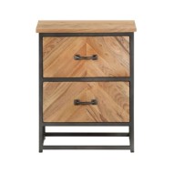 Table de chevet 40x30x50 cm Bois d'acacia massif