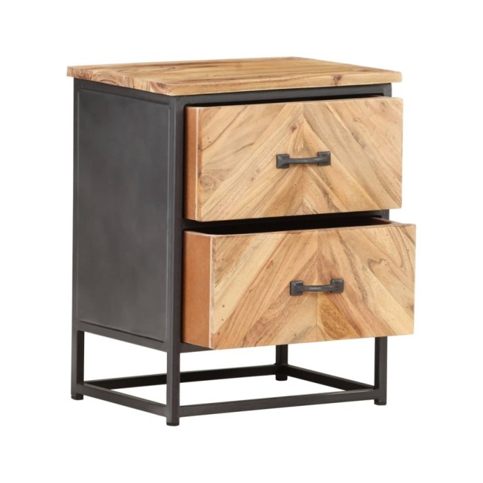 Table de chevet 40x30x50 cm Bois d'acacia massif