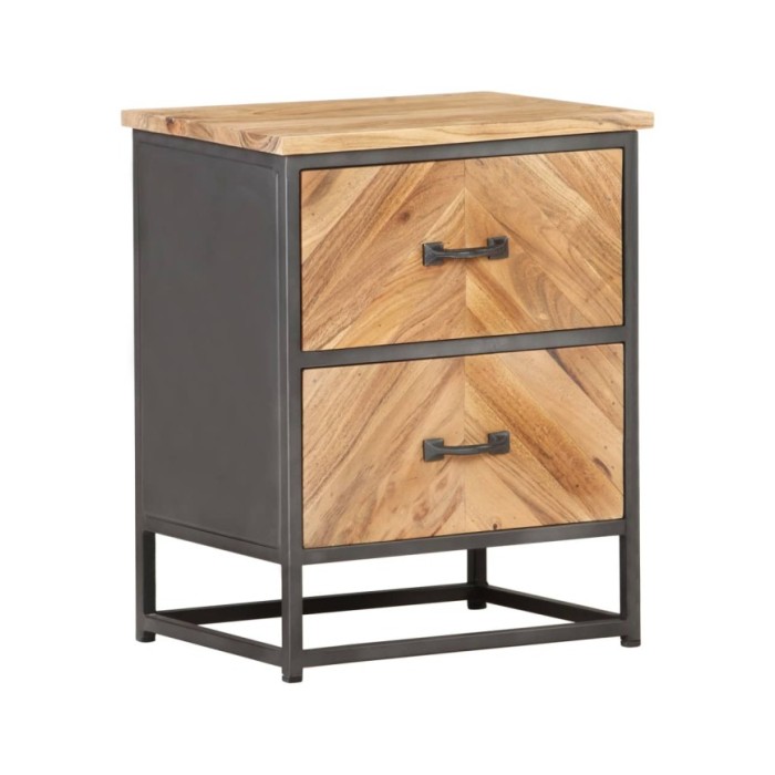 Table de chevet 40x30x50 cm Bois d'acacia massif