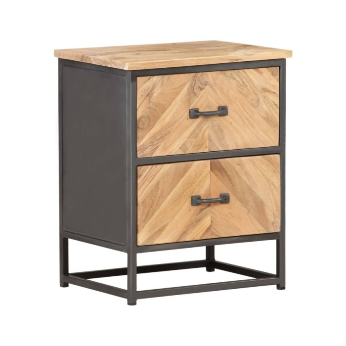 Table de chevet 40x30x50 cm Bois d'acacia massif
