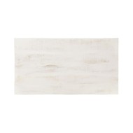 Table basse Blanc 110x60x45 cm Bois de manguier massif