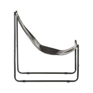 Chaise de relaxation Noir Cuir véritable