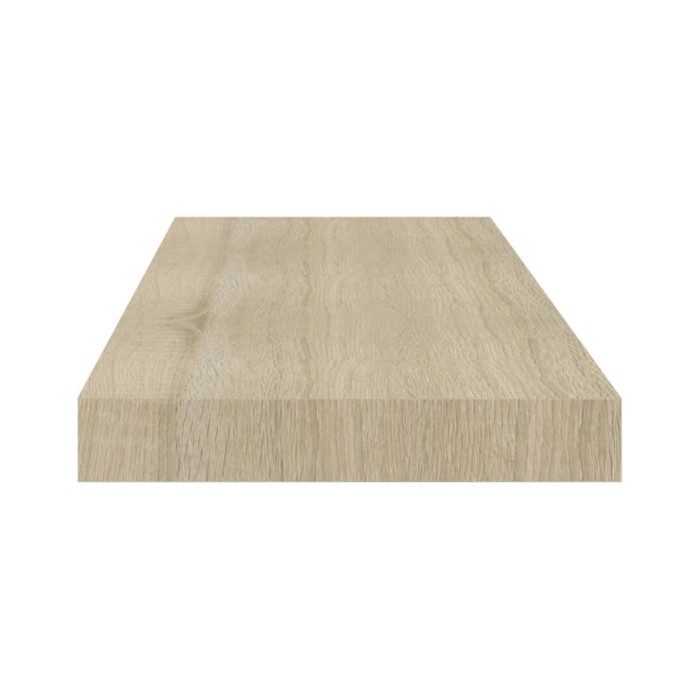 Étagères murales flottantes 2 pcs Chêne 60x23,5x3,8 cm MDF