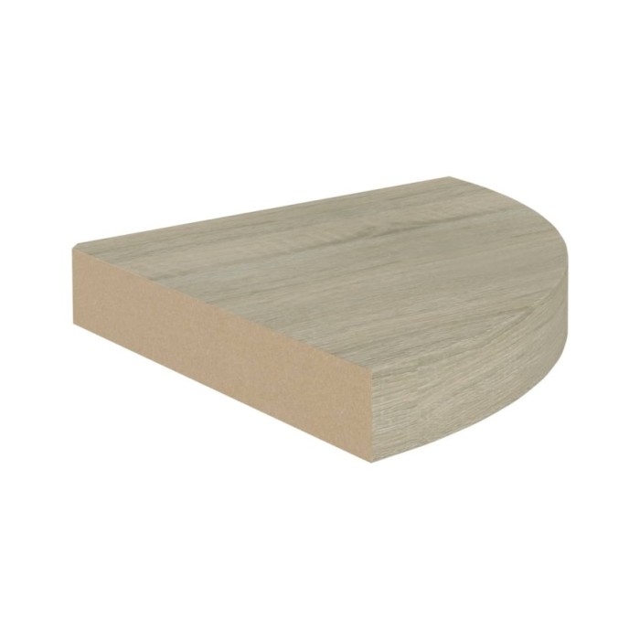 Étagères d'angle flottantes 2 pcs Chêne 25x25x3,8 cm MDF