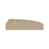 Étagères d'angle flottantes 2 pcs Chêne 25x25x3,8 cm MDF