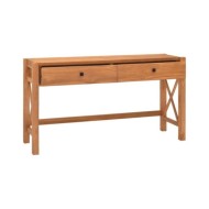 Bureau avec 2 tiroirs 140x40x75 cm Bois de teck recyclé