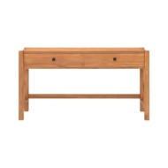 Bureau avec 2 tiroirs 140x40x75 cm Bois de teck recyclé