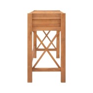 Bureau avec 2 tiroirs 140x40x75 cm Bois de teck recyclé