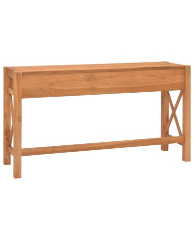 Bureau avec 2 tiroirs 140x40x75 cm Bois de teck recyclé