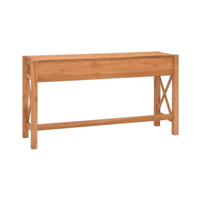 Bureau avec 2 tiroirs 140x40x75 cm Bois de teck recyclé